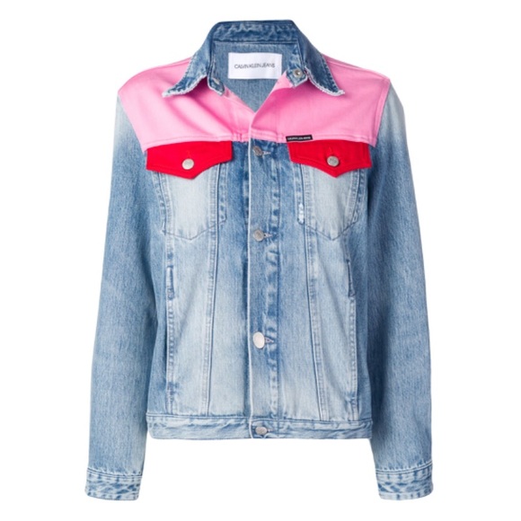Calvin Klein colorblock trucker jacket - Picture 7 of 7